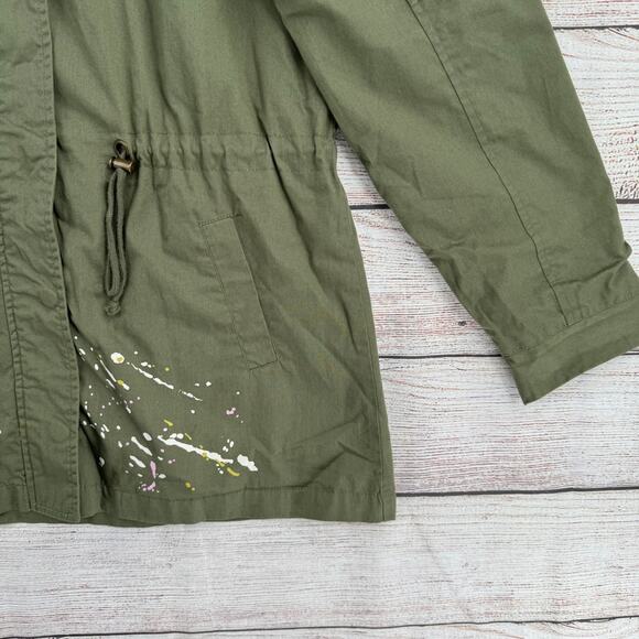 Ms. Marvel Her Universe Anorak Patch Military Hooded jacket Womens Large Green - Picture 4 of 11